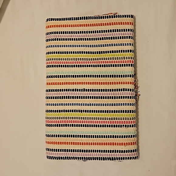 Stella & Dot Taj Bohemian Multicolored Striped Fringe Clutch - Picture 2 of 11